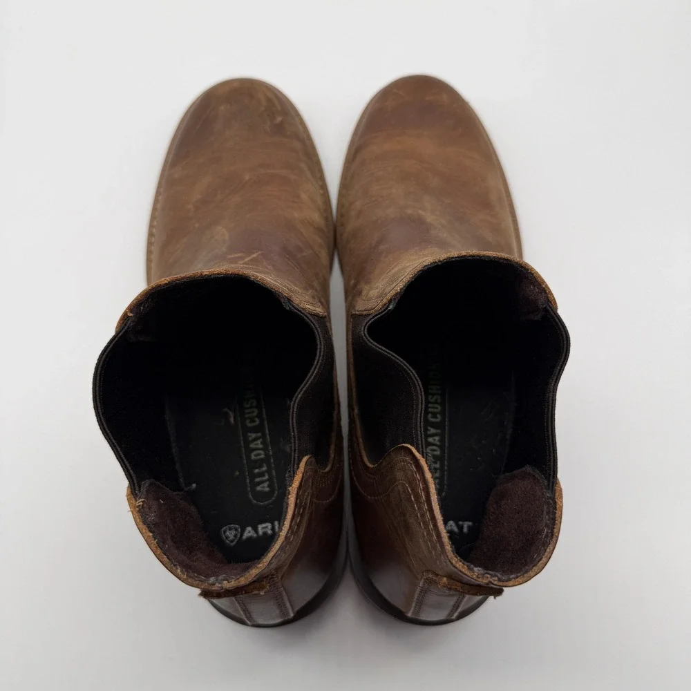 Ariat Wexford Chelsea Boots Brown Leather Waterproof 10040374 Mens 10 D
